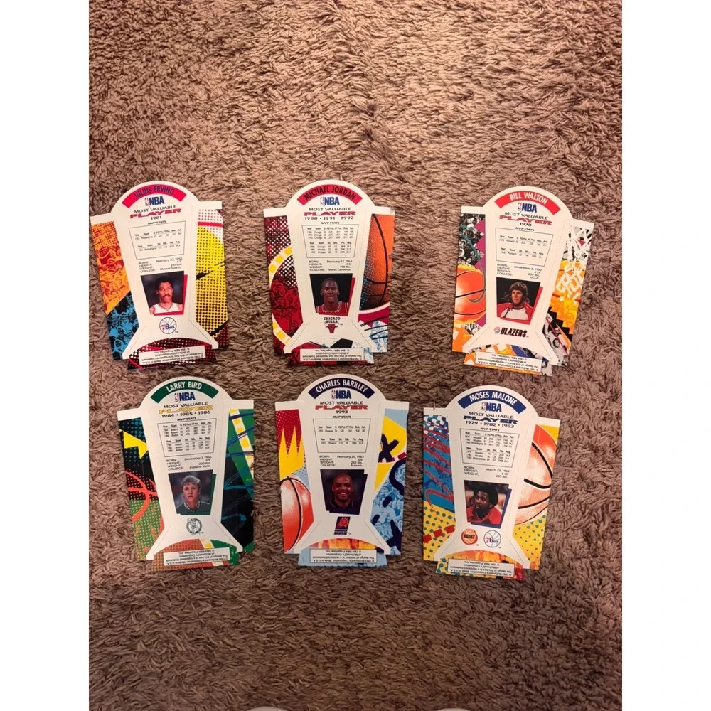 1993 McDonald's Nothing But Net MVPs Complete 6 Card‎ Set Michael Jordan